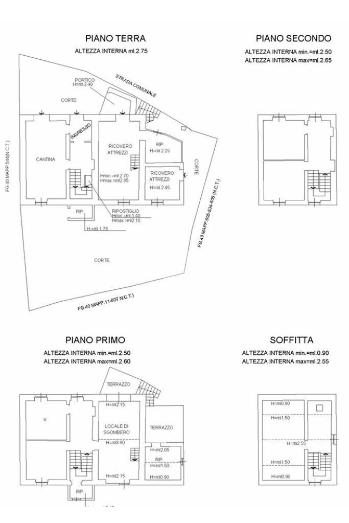 Casa semi indipendente Località montemoro, Montoggio - planimetria 1