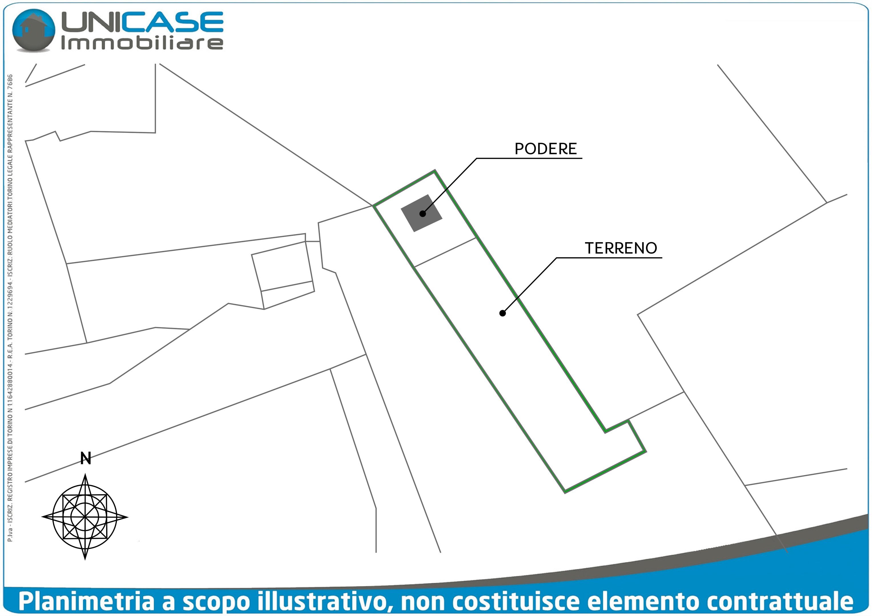 Estratto di mappa - Rustico Via Prabina, 25, Bibiana - planimetria 1