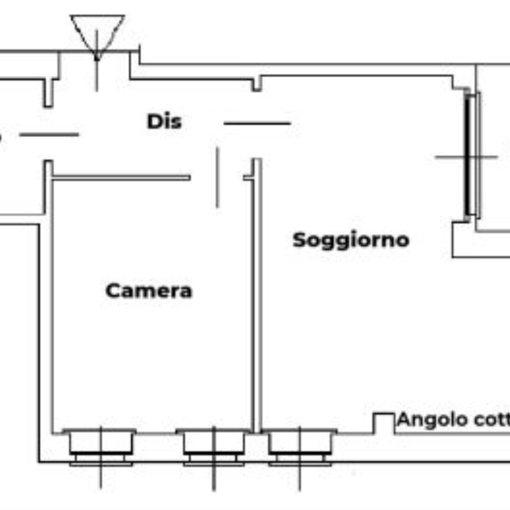 Two-room apartment Piazza Medail, 89, Bardonecchia - floor plans 1