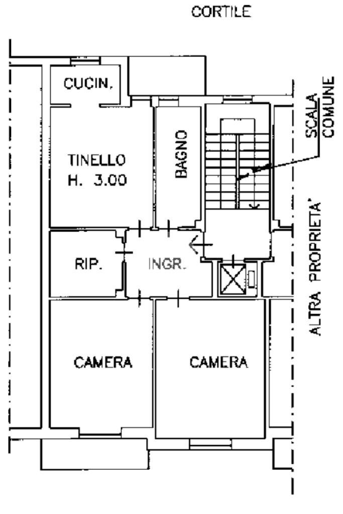 Trilocale Via torino beltrama, Lombardore - planimetria 1