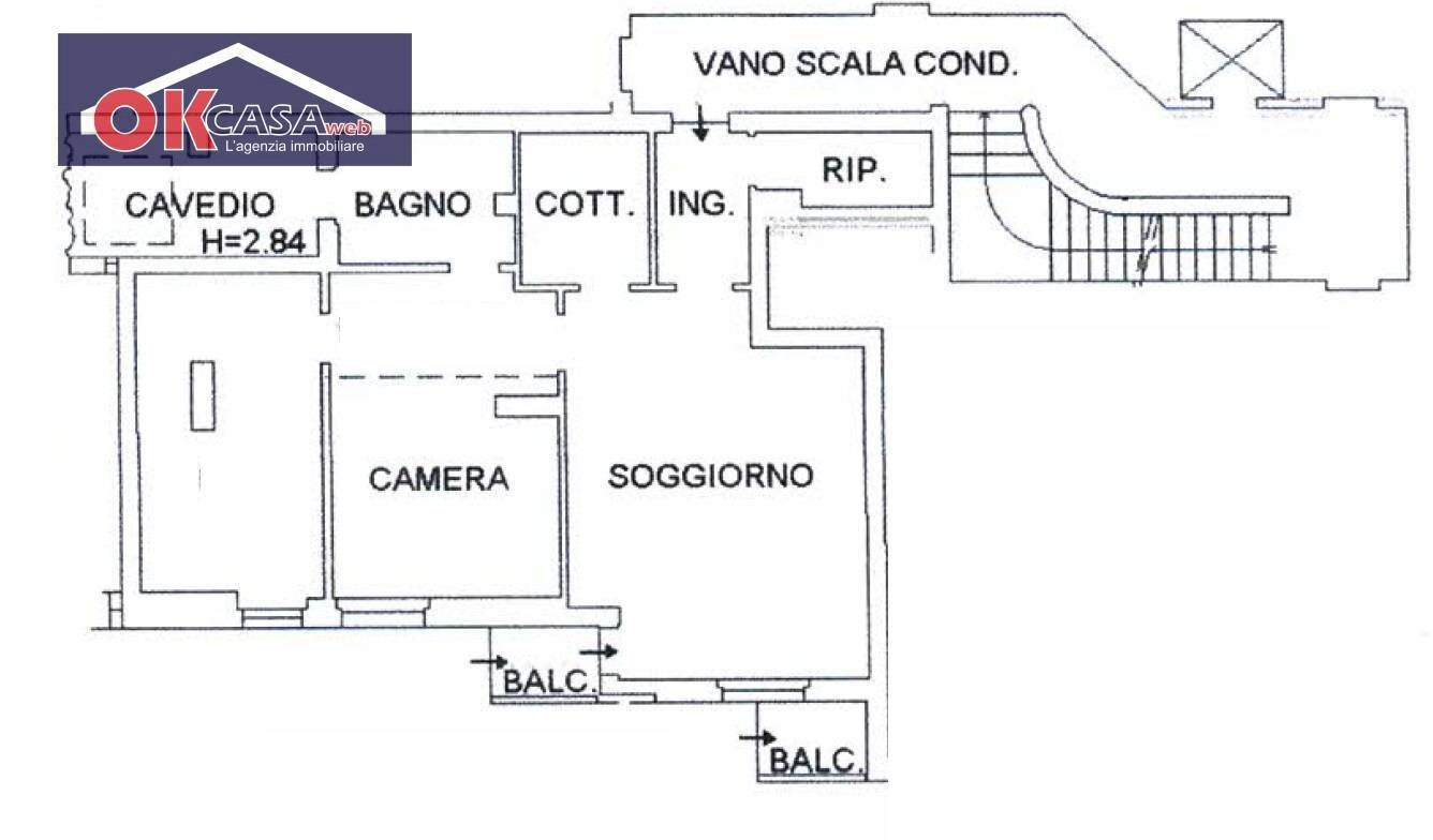 Foto 21 - Trilocale via  Cesiolo
 
20, Verona - planimetria 1