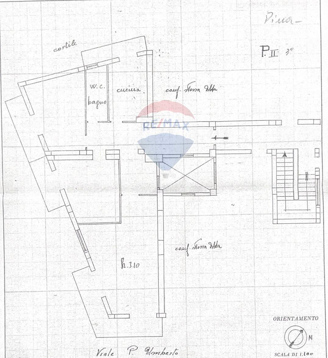 Pianta 2D - Four-room apartment Viale Principe Umberto
 
67 BIS, Messina - floor plans 1