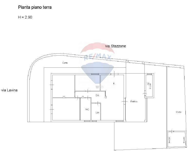 Pianta 2D - Casa semi indipendente Via Lavina
 
92, Aci Sant'Antonio - planimetria 1