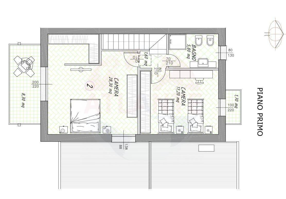 Foto 53 - Semi-detached house via Valurbes, Zone - floor plans 1