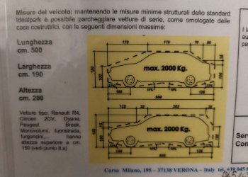misure vettura - Box via Dei Bersaglieri, Bologna (zona Centro Storico) - foto 10