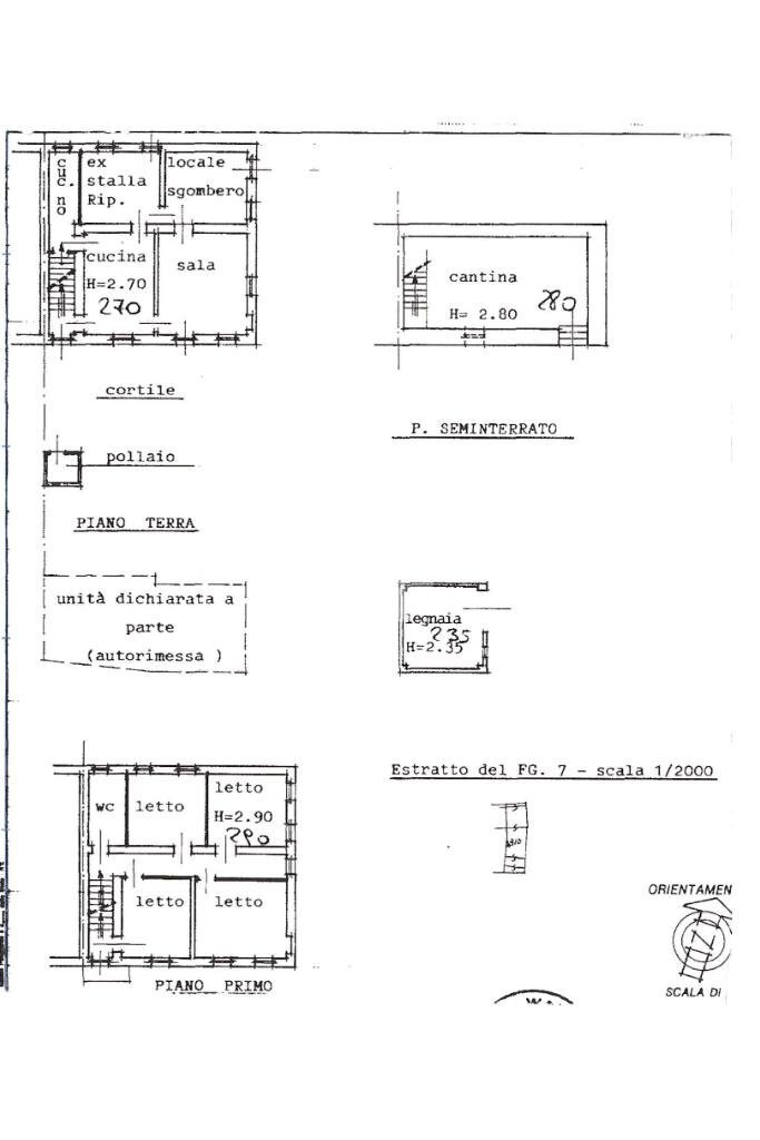 Casa indipendente Fraz vanara, Cortazzone - planimetria 1