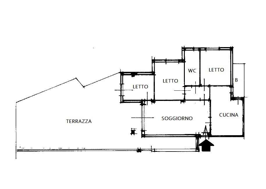planimetria - Quadrilocale Via Ugo Foscolo Poeta, Monopoli - planimetria 1