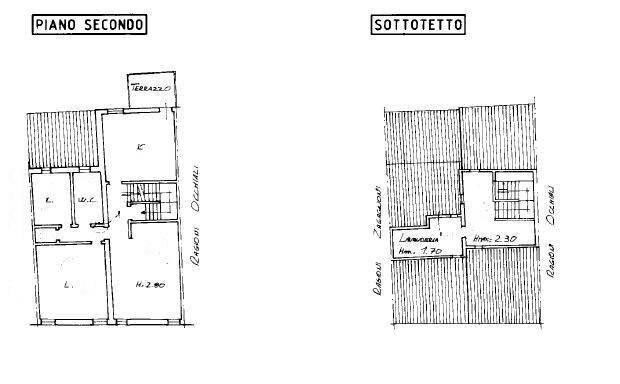 Foto 34 - Attic Via Muzzina, Ferrara - floor plans 1