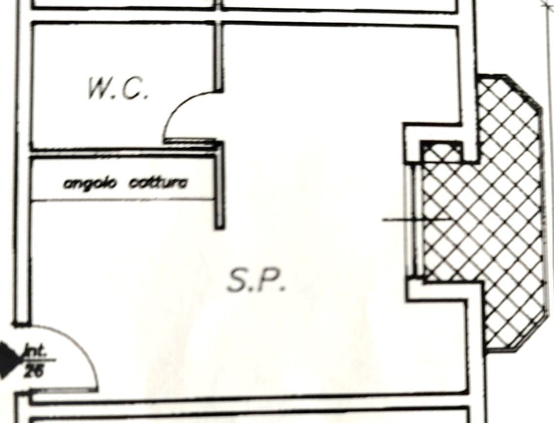Monolocale via Fratelli Bandiera, 29, Pomezia - planimetria 1