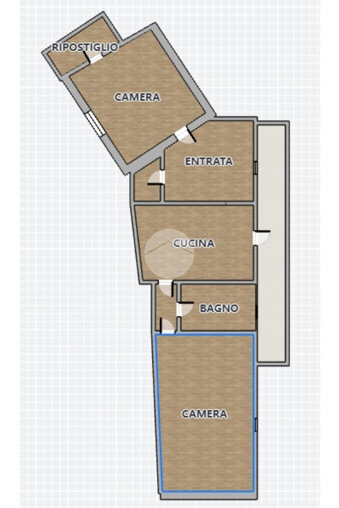 Four-room apartment Via Sergio Piombelli, Genova (neighborhood Certosa) - floor plans 1