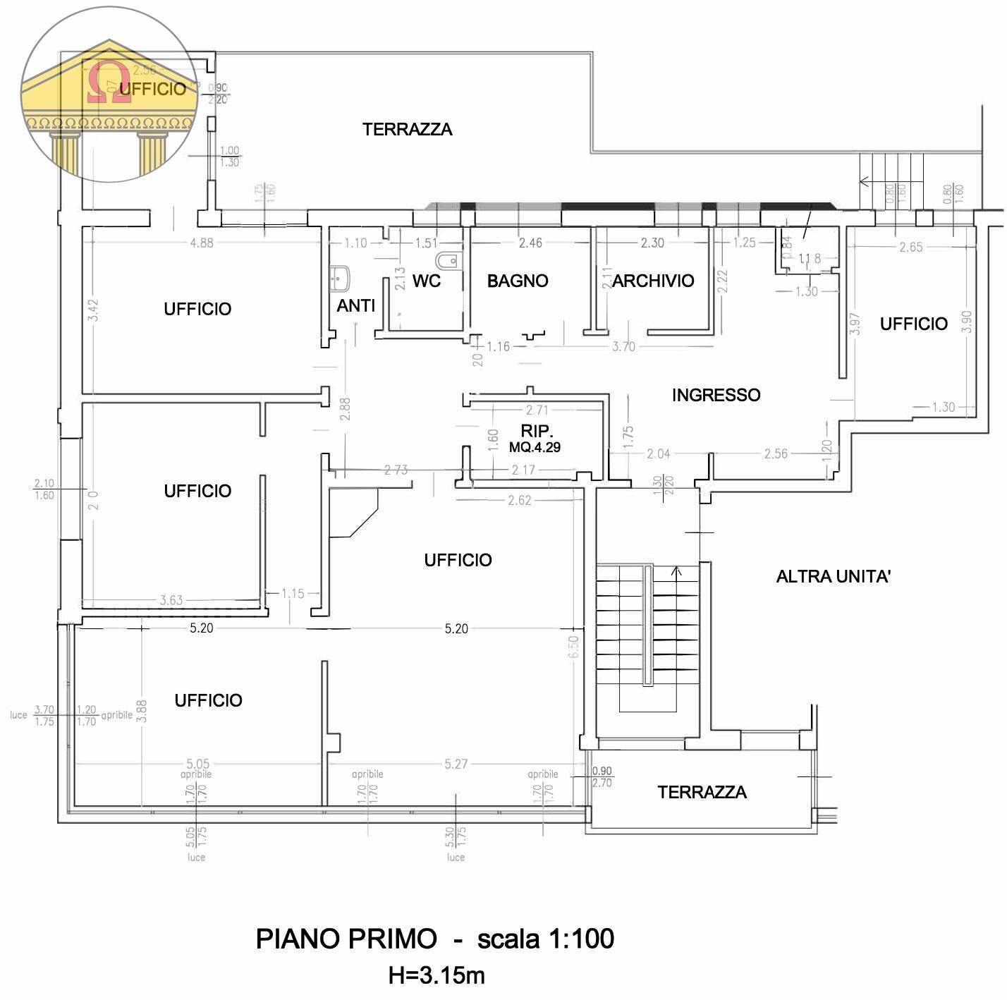 Foto 2 - Ufficio Treviso - planimetria 1