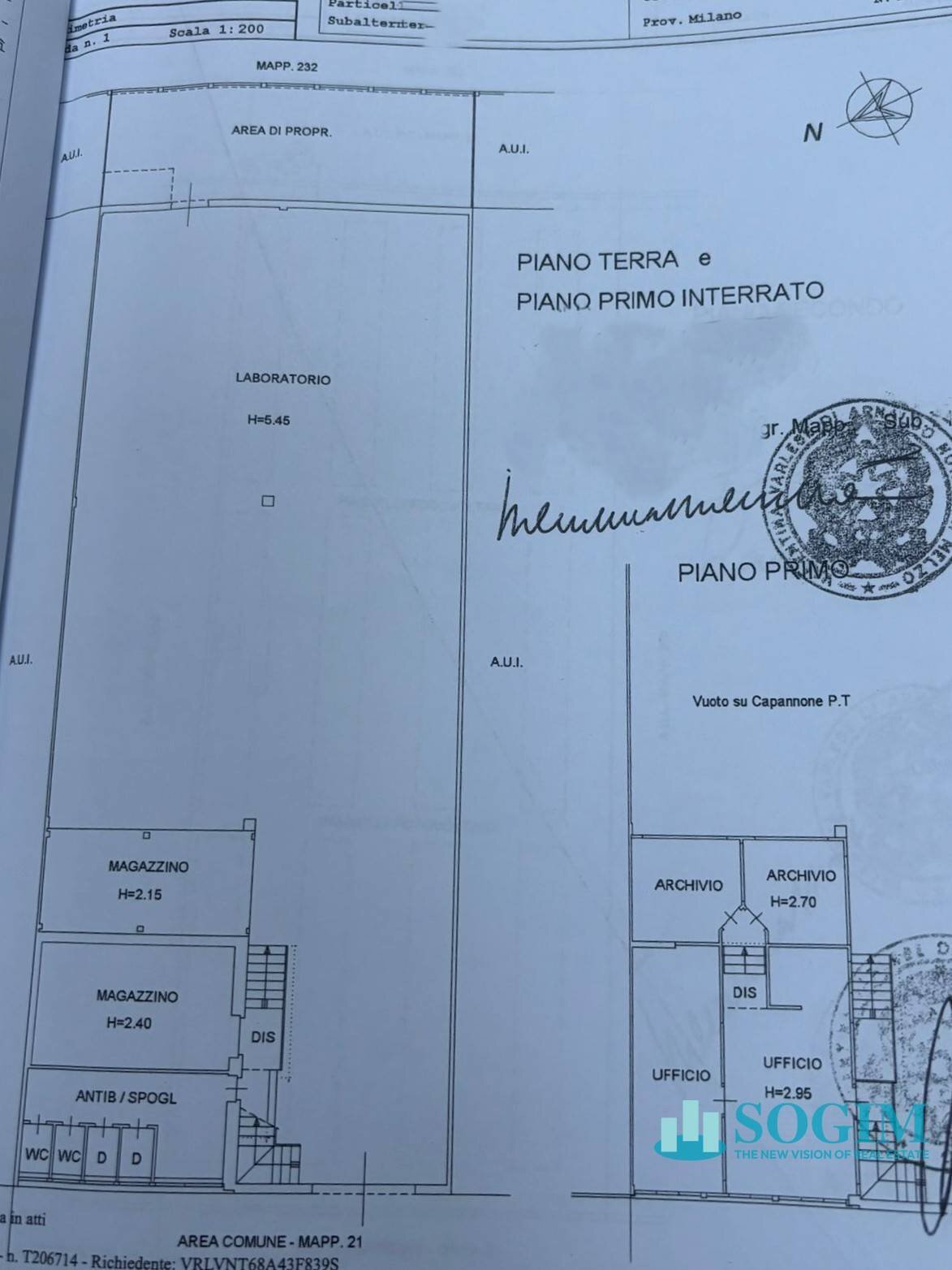 Foto 15 - Capannone via giuseppe di vittorio, Inzago - planimetria 1