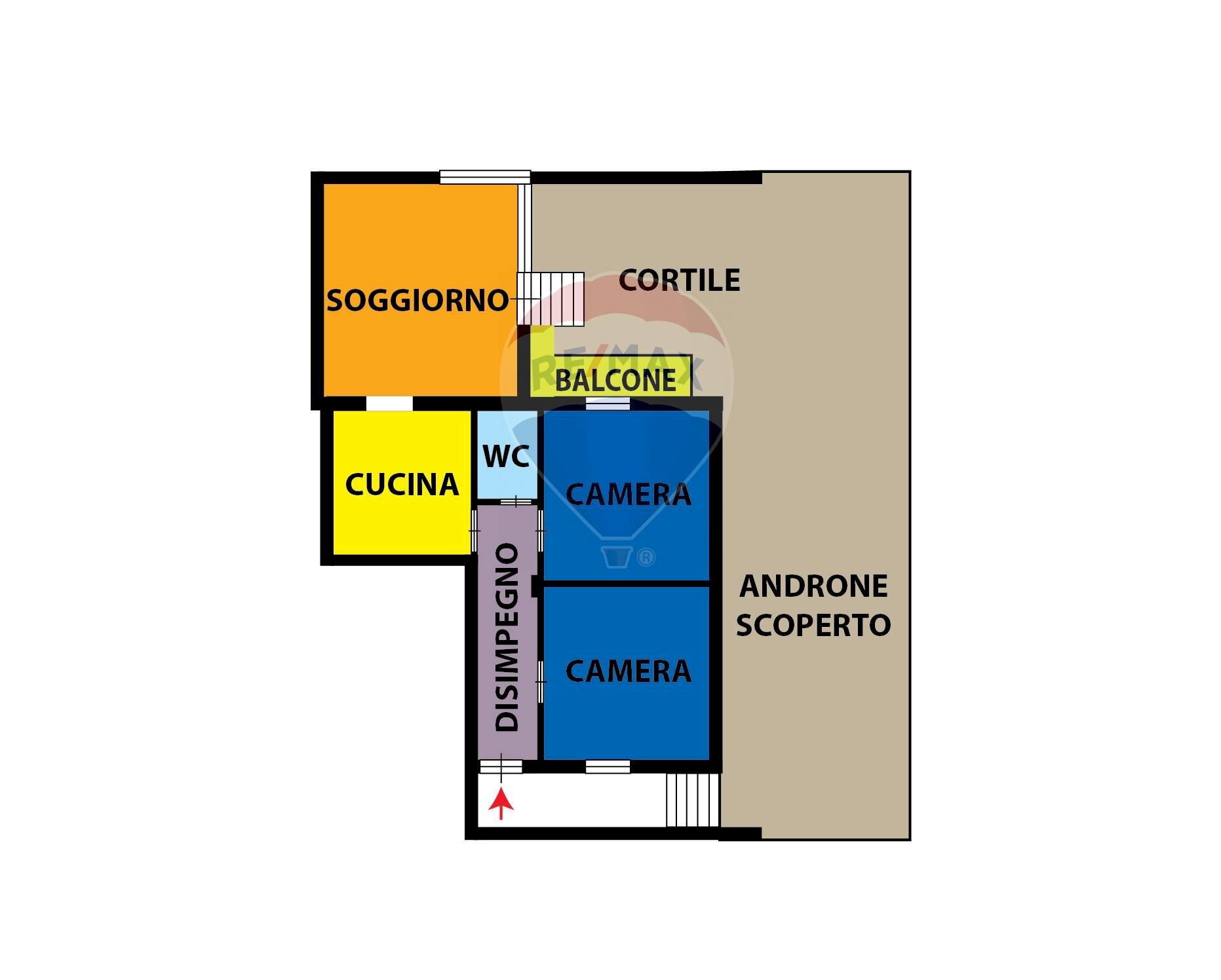 Pianta 2D - Casa indipendente via E. A. Mario 1 Trav.
 
12, Casoria - planimetria 1