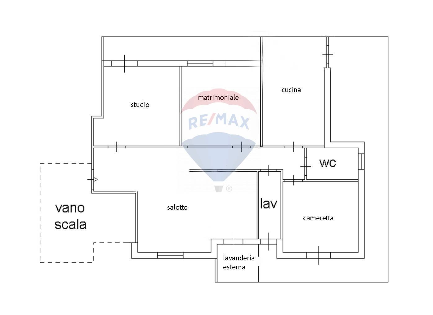 Pianta 2D - Four-room apartment Via Lenin
 
60, Misterbianco - floor plans 1