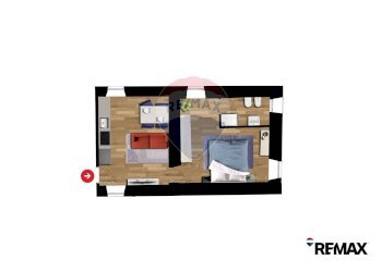 Pianta 3D - Two-room apartment VIA CESARE BATTISTI
 
22, Curno - photo 1