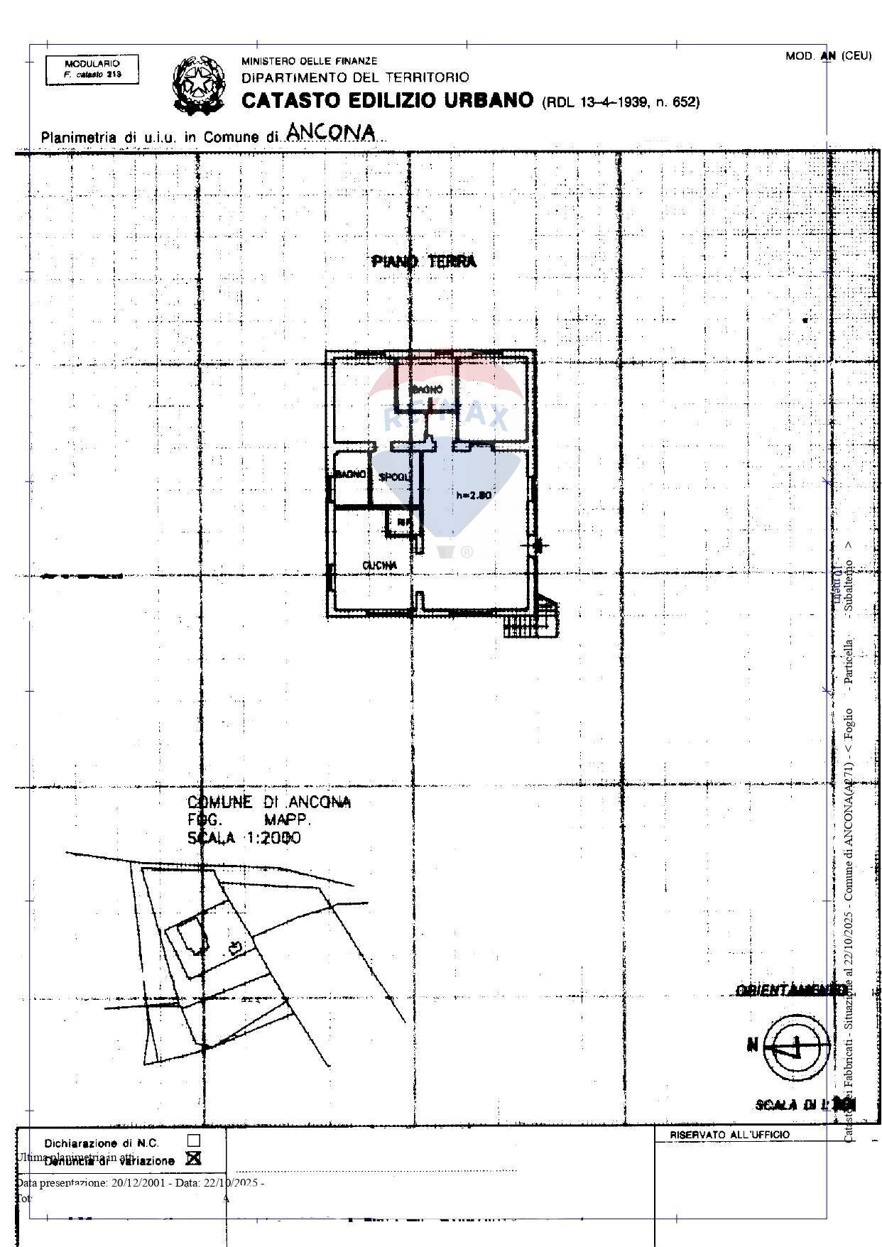 Pianta 2D - Villa Ancona - planimetria 1