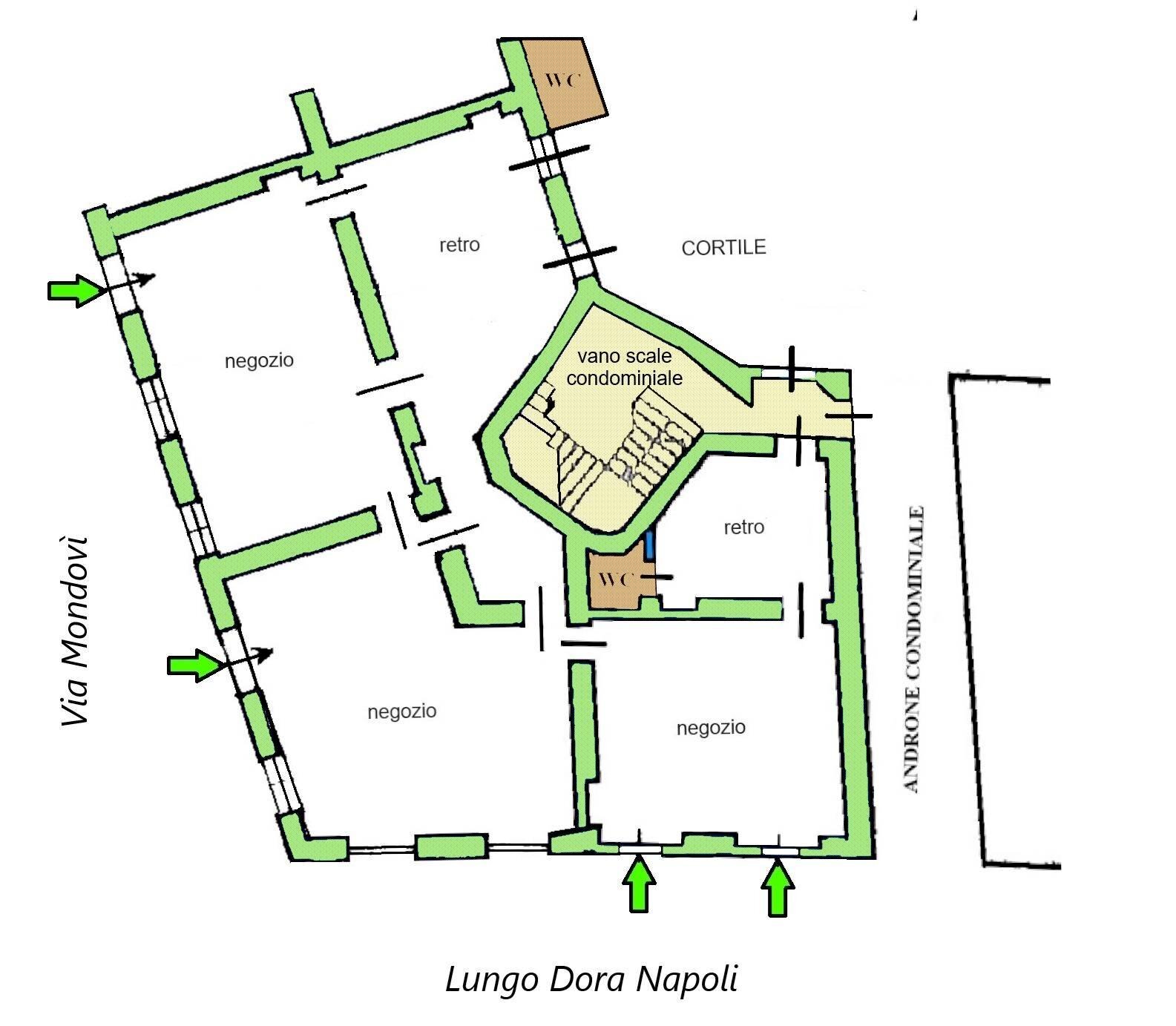 Foto 2 - Shop Lungo Dora Napoli
 
26, Torino - floor plans 1