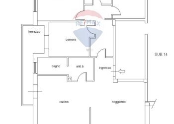 Pianta 2D - Quadrilocale via Grazia deledda
 
106/b, Sassari - foto 23