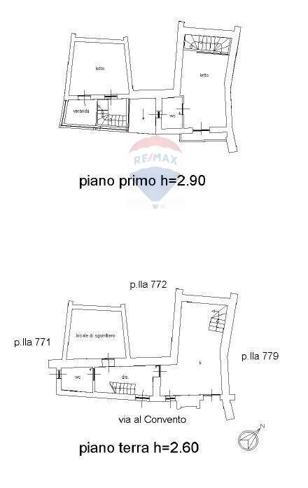 Pianta 2D - Trilocale Via Al Convento
 
12, Carinola - planimetria 1