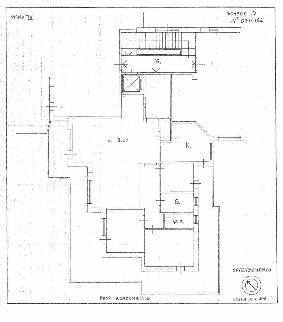 planimetria - Appartamento Via Cornelia, Roma - planimetria 1