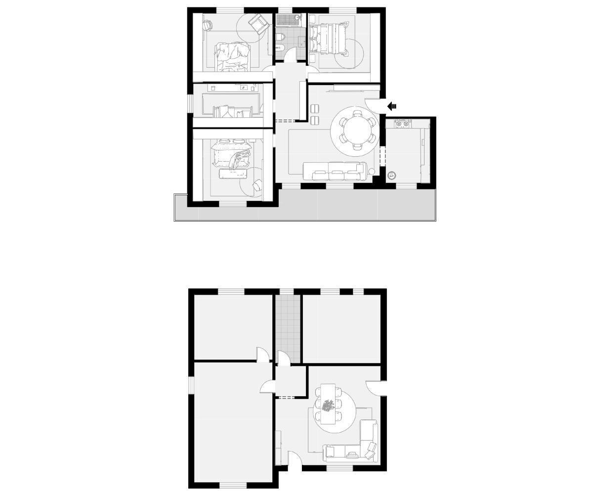 planimetria - Villa a Schiera Via Savena Vecchia 268, Baricella - planimetria 1
