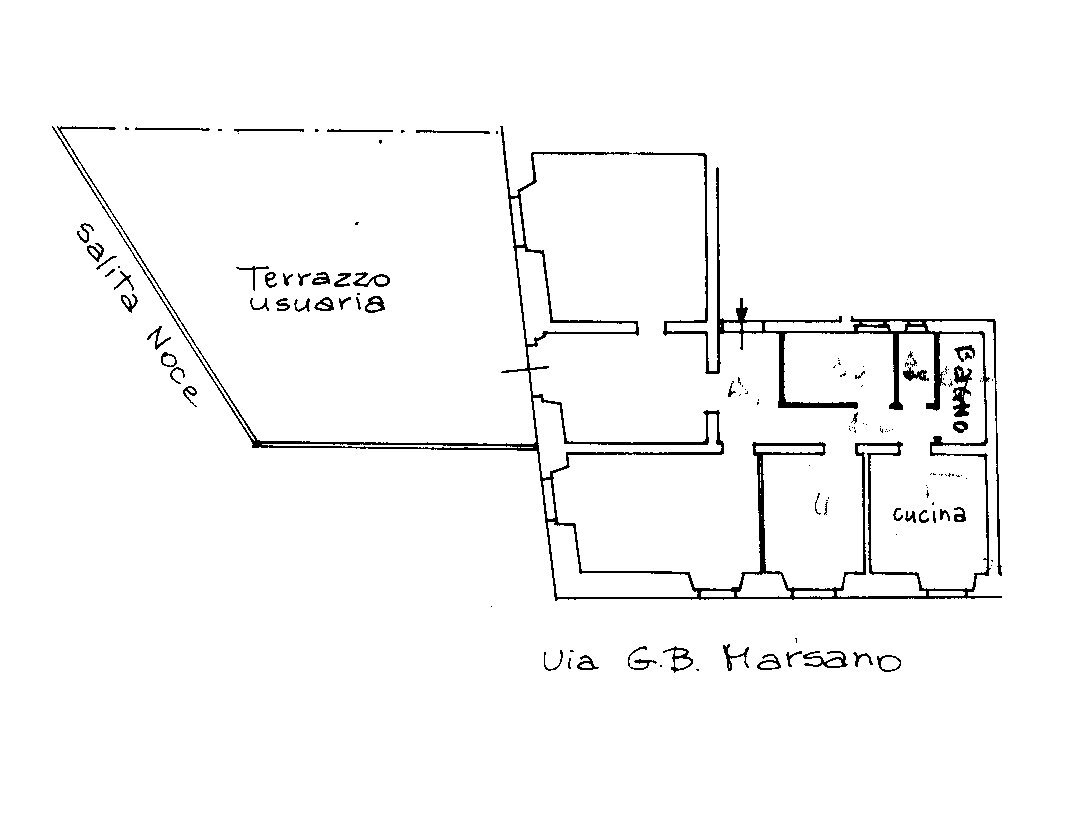 stralcio via marsano.png - Apartment Via Giovanni Battista Marsano 2, Genova (neighborhood San Fruttuoso) - floor plans 1