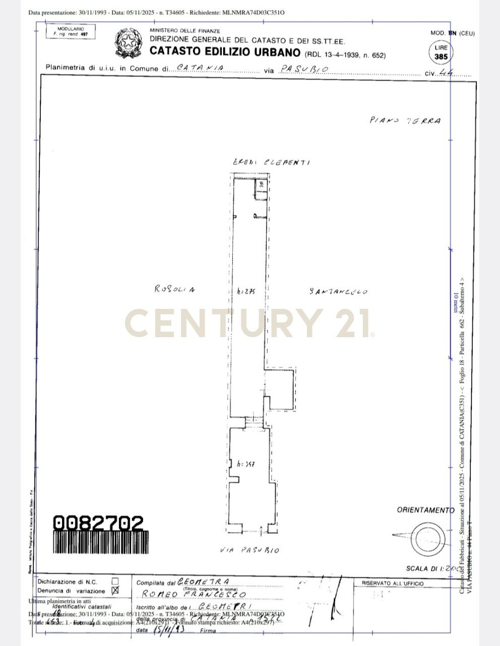 planimetria via pasubio.jpg - Non Alimentare Via Pasubio 44, Catania - planimetria 1