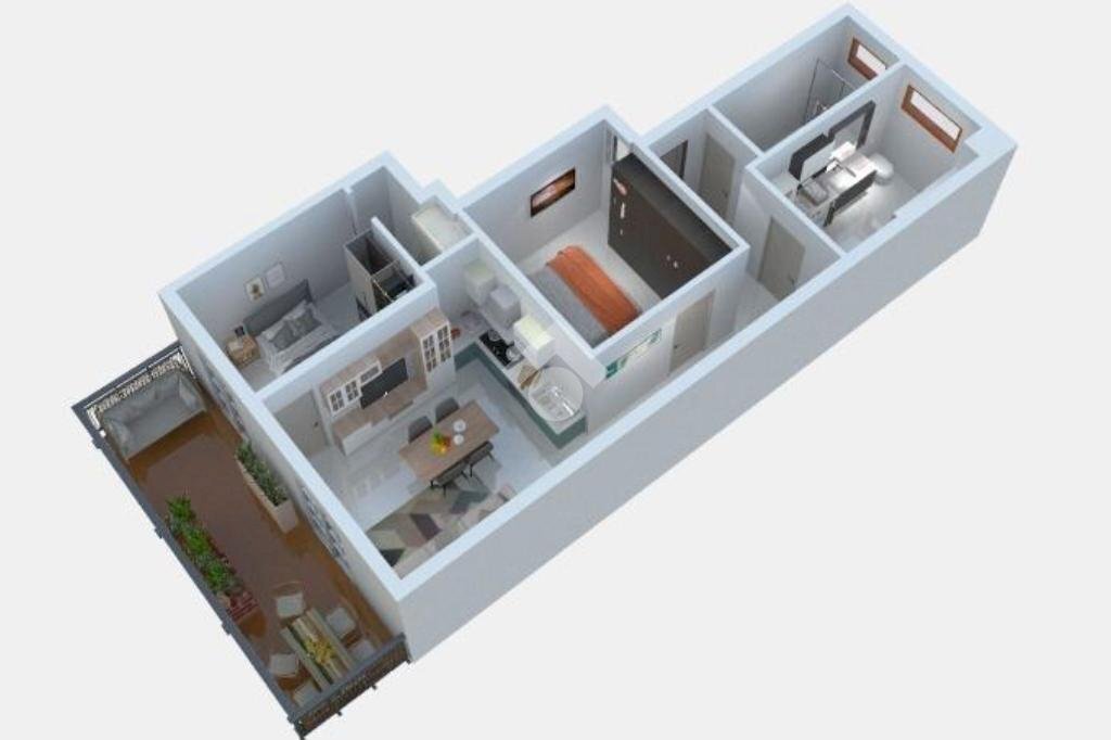 Trilocale Via Goffredo Mameli, Bordighera - planimetria 1