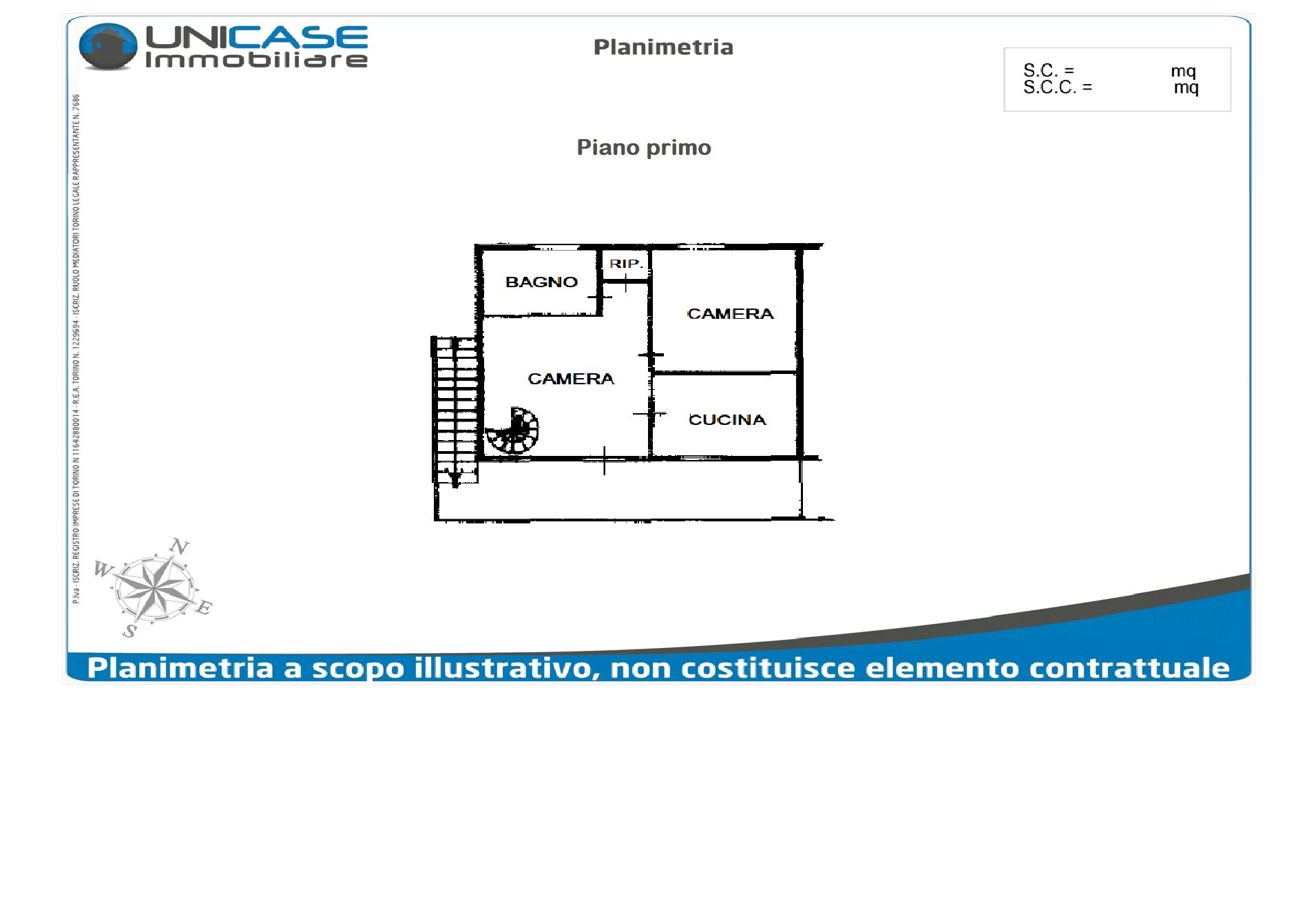 Porzione di casa strada Cesani Marciottina, 36, Bricherasio - planimetria 1