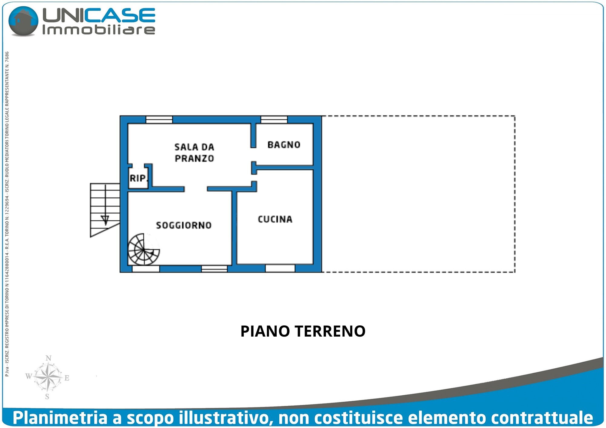Portion of a house strada Cesani Marciottina, 36, Bricherasio - floor plans 1