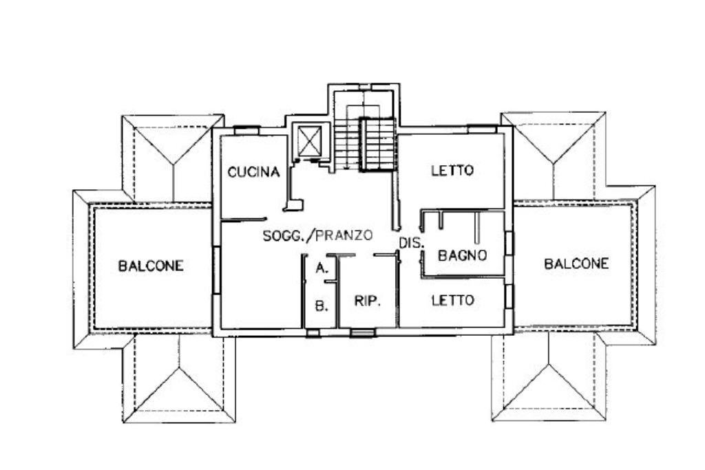 Four-room apartment Via mare adriatico, Carpi - floor plans 1