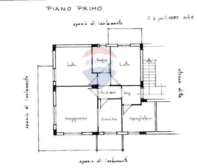 Pianta 2D - Trilocale Via Falcone e Borsellino
 
2, Nizza di Sicilia - planimetria 1