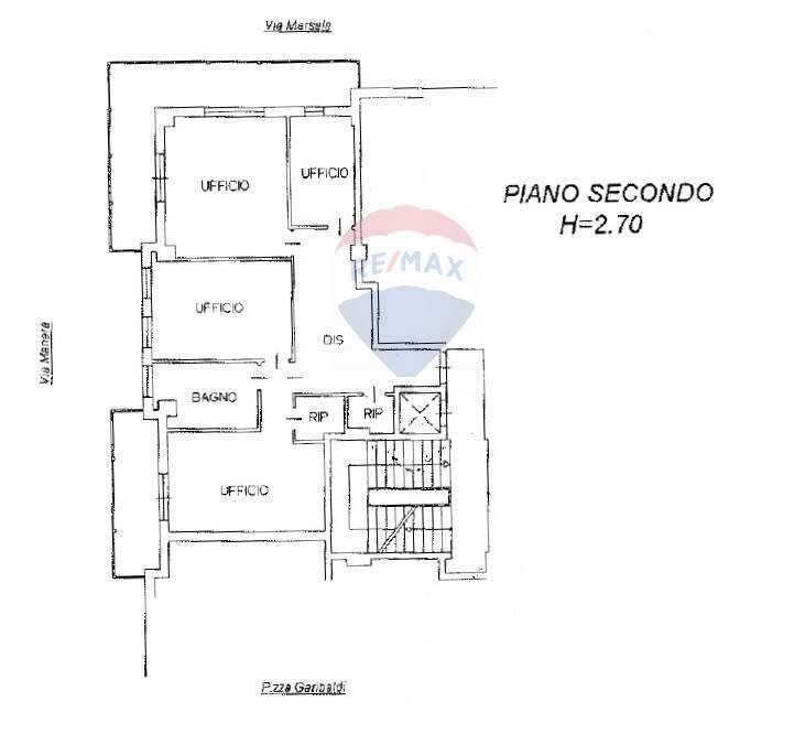 Pianta 2D - Ufficio via Manara
 
5, Falconara Marittima - planimetria 1