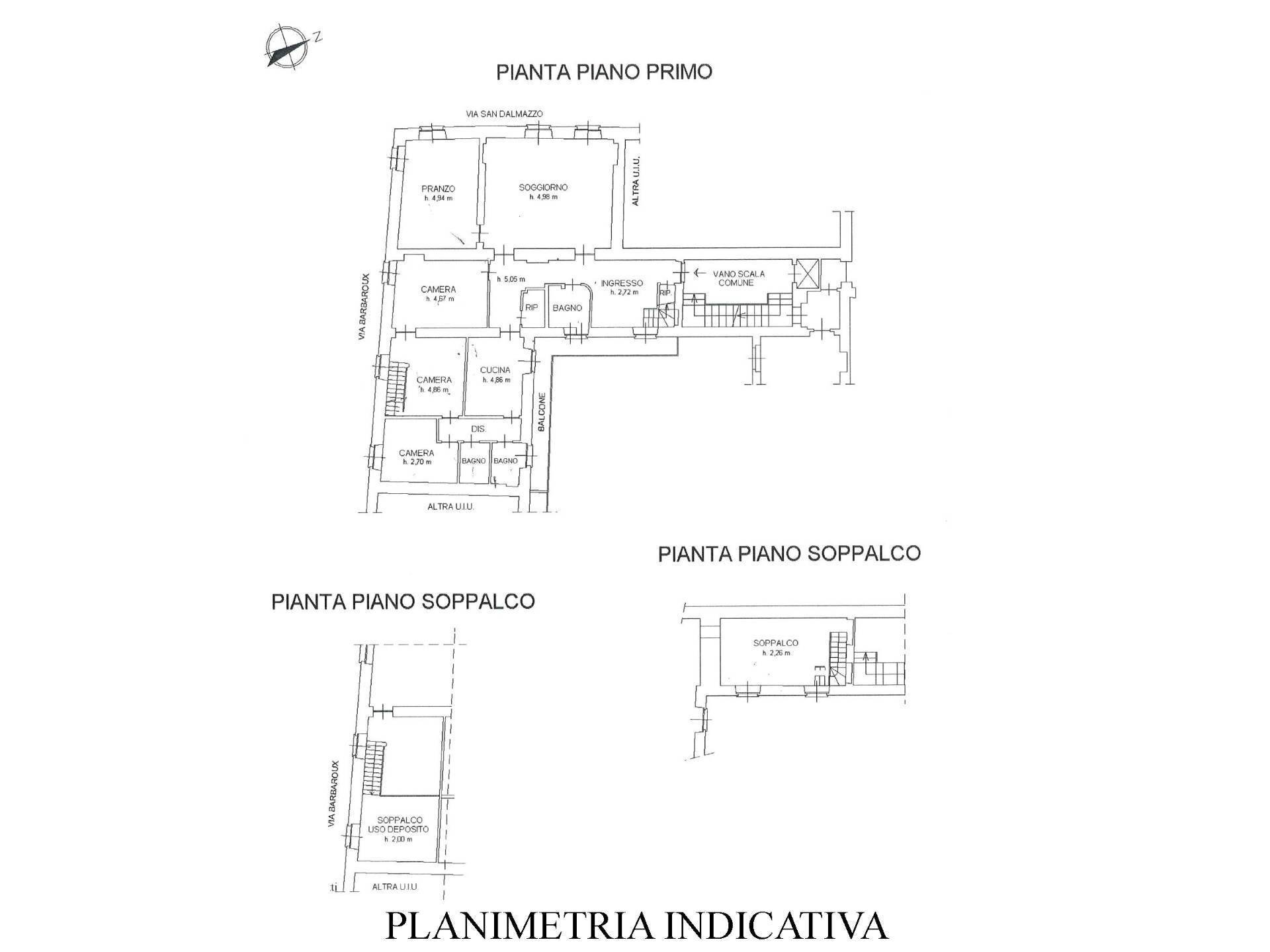 Foto 34 - Appartamento Via San Dalmazzo, Torino - planimetria 1