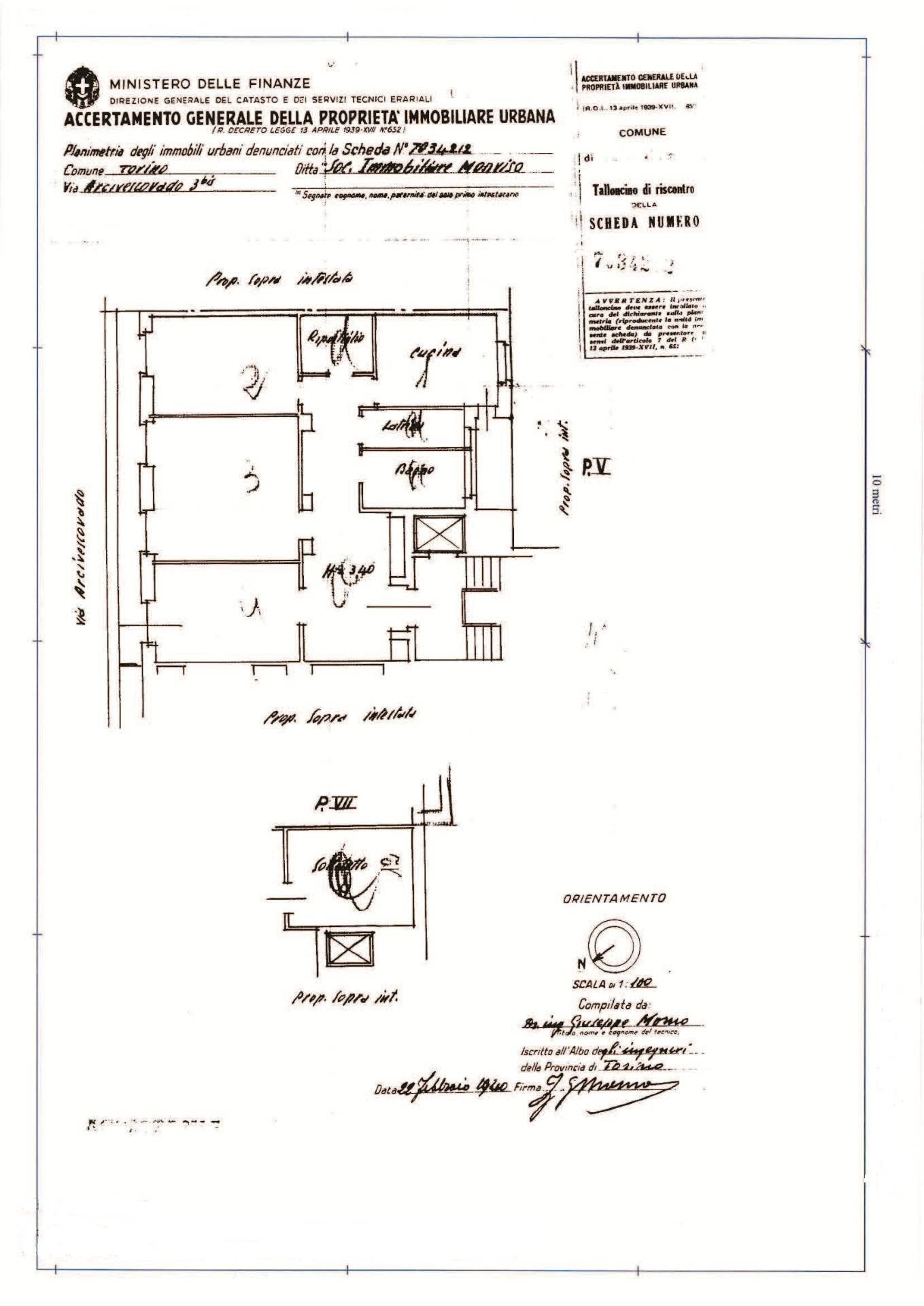 Foto 24 - Quadrilocale Via Arcivescovado
 
5, Torino - planimetria 1