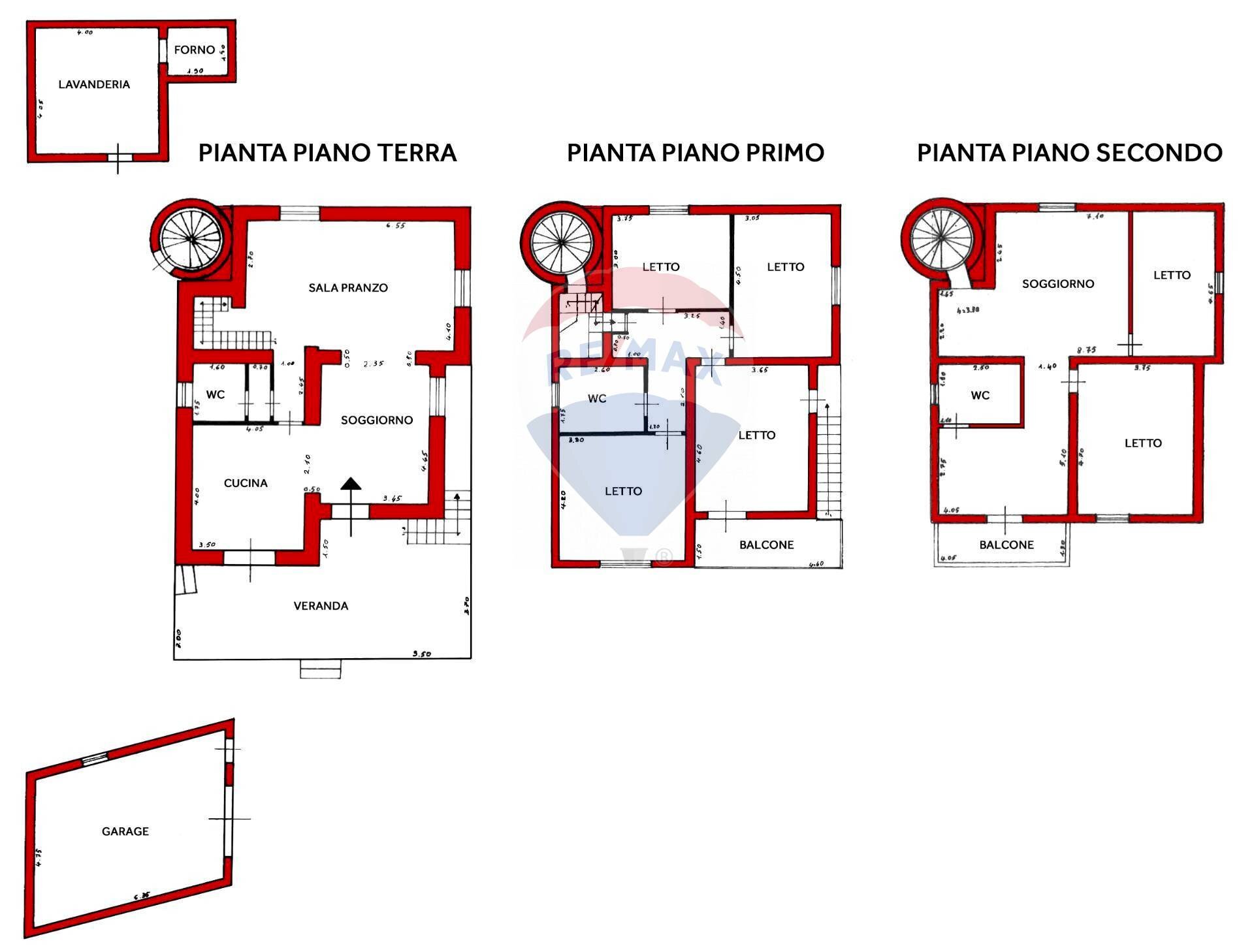 Pianta 2D - Villa Valderice - floor plans 1