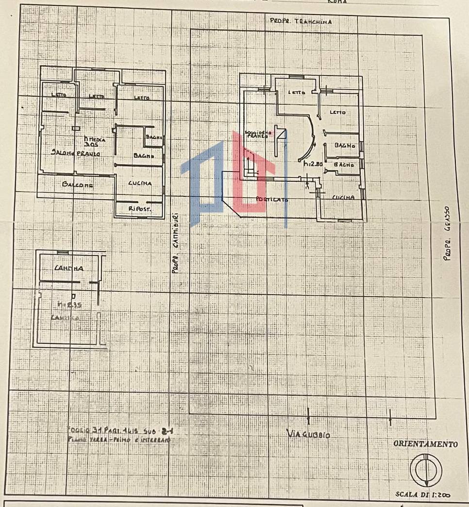Foto 35 - Villa VIA GUBBIO
 
19, Pomezia - planimetria 1
