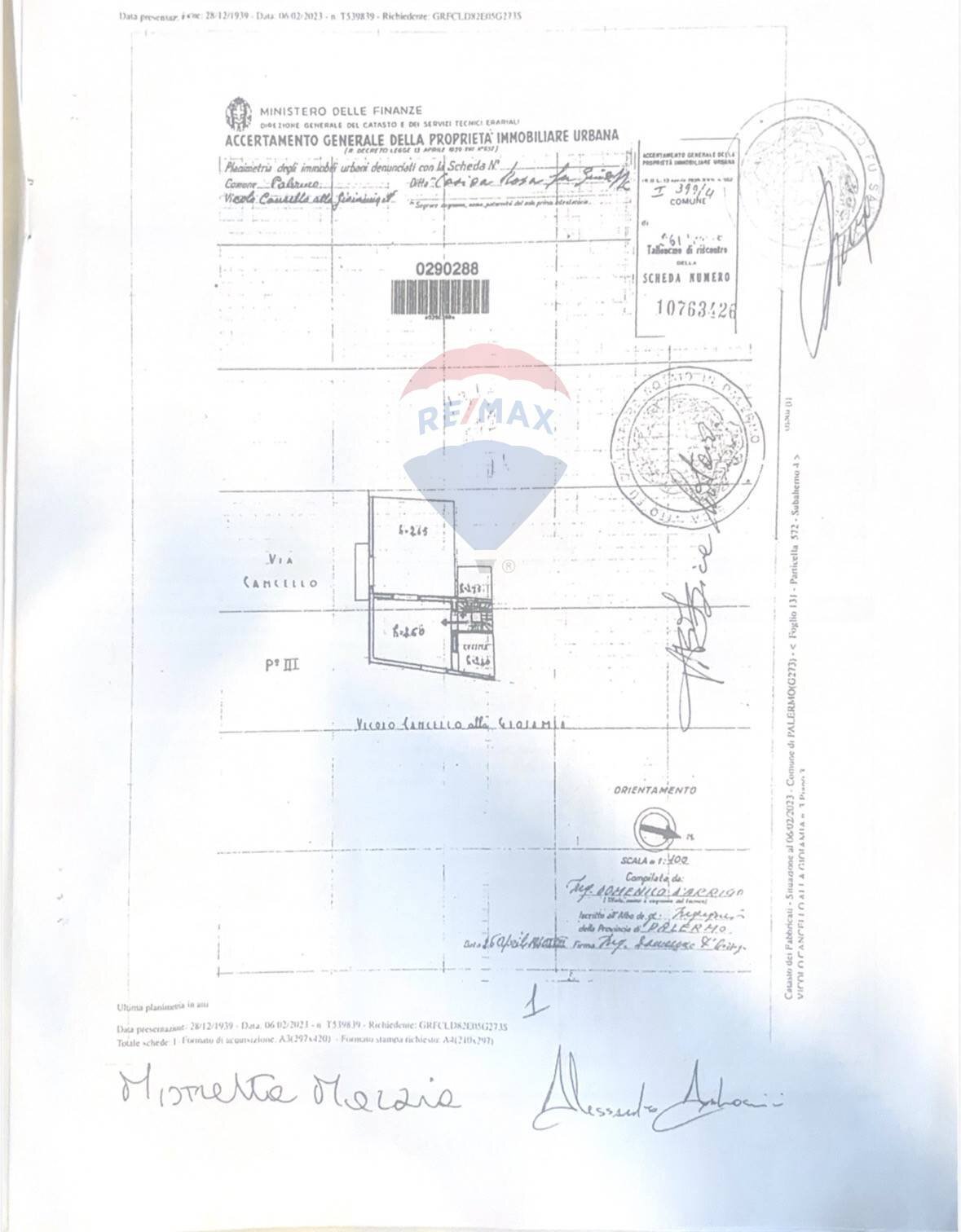 Pianta 2D - Two-room apartment Vicolo Cancello Alla Gioiamia
 
3, Palermo - floor plans 1