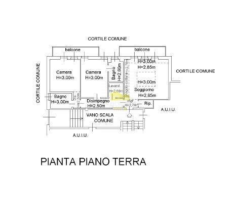 Foto 26 - Three-room apartment via leopardi, Cassano d'Adda - floor plans 1