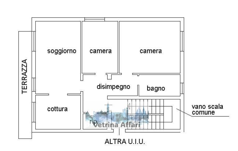 Foto 19 - Quadrilocale prati
 
14, Venezia - planimetria 1