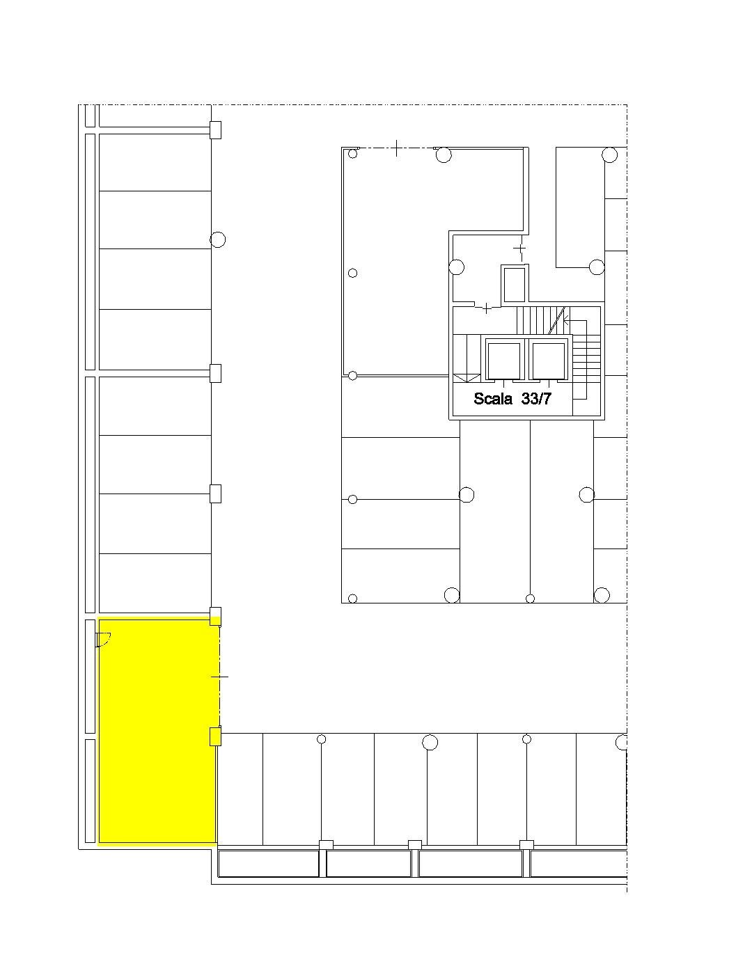 Box strada del Drosso, 33, Torino (zona Mirafiori Sud) - planimetria 1