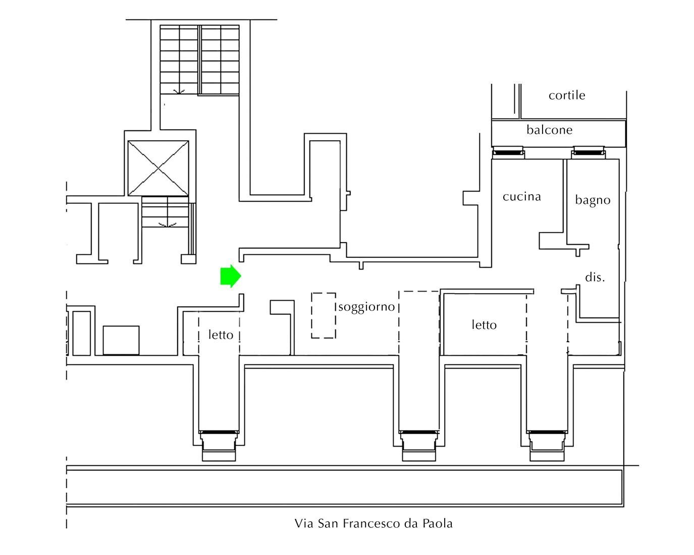 Attico via San Francesco di Paola, 16, Torino (zona Centro) - planimetria 1