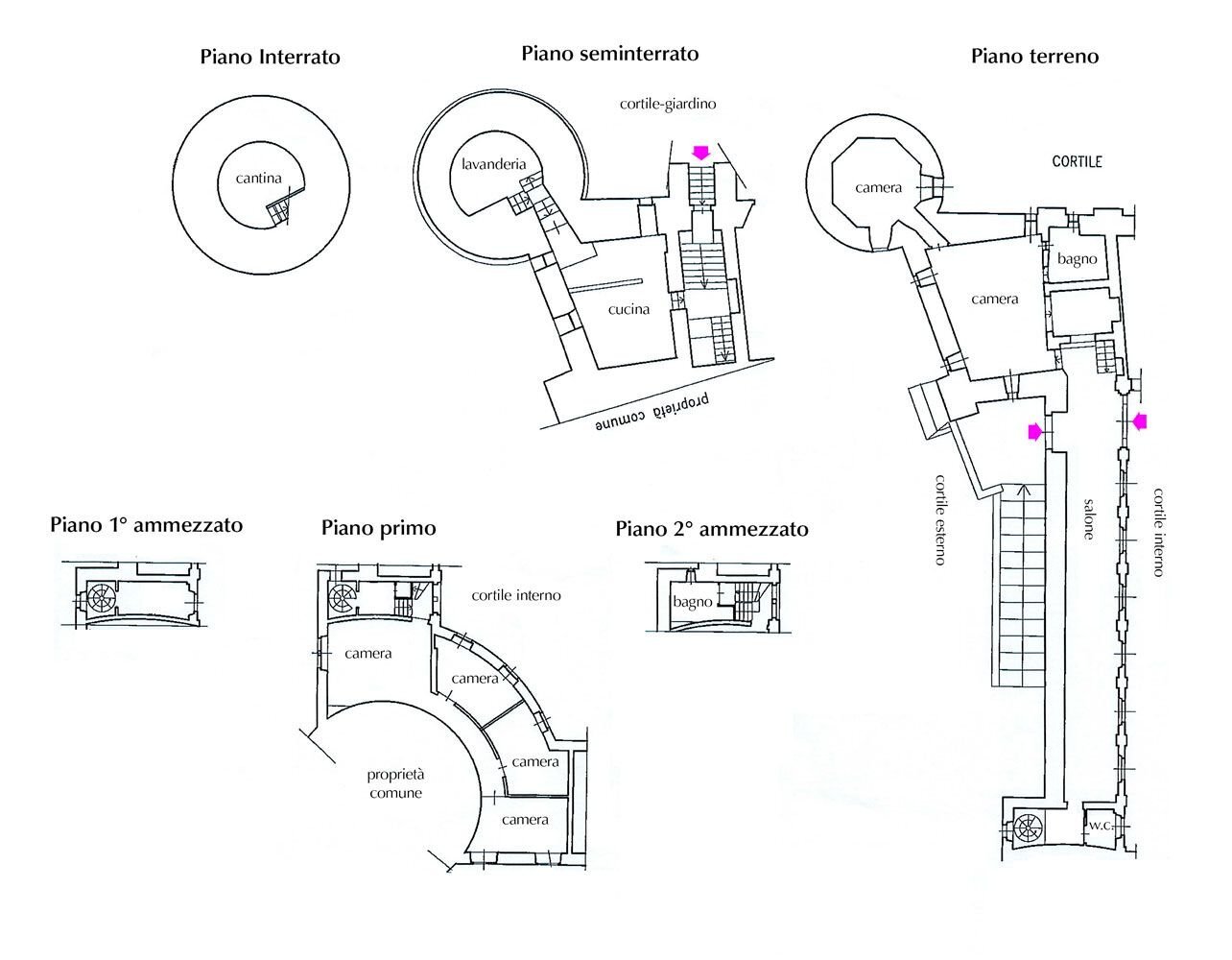 Casa indipendente strada Castelvecchio, 40, Moncalieri - planimetria 1