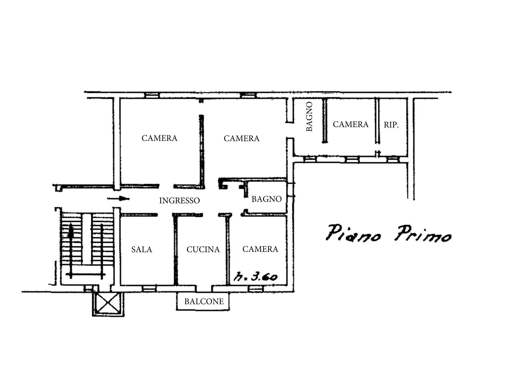 Apartment via Saragozza, Bologna (neighborhood Costa Saragozza) - floor plans 1