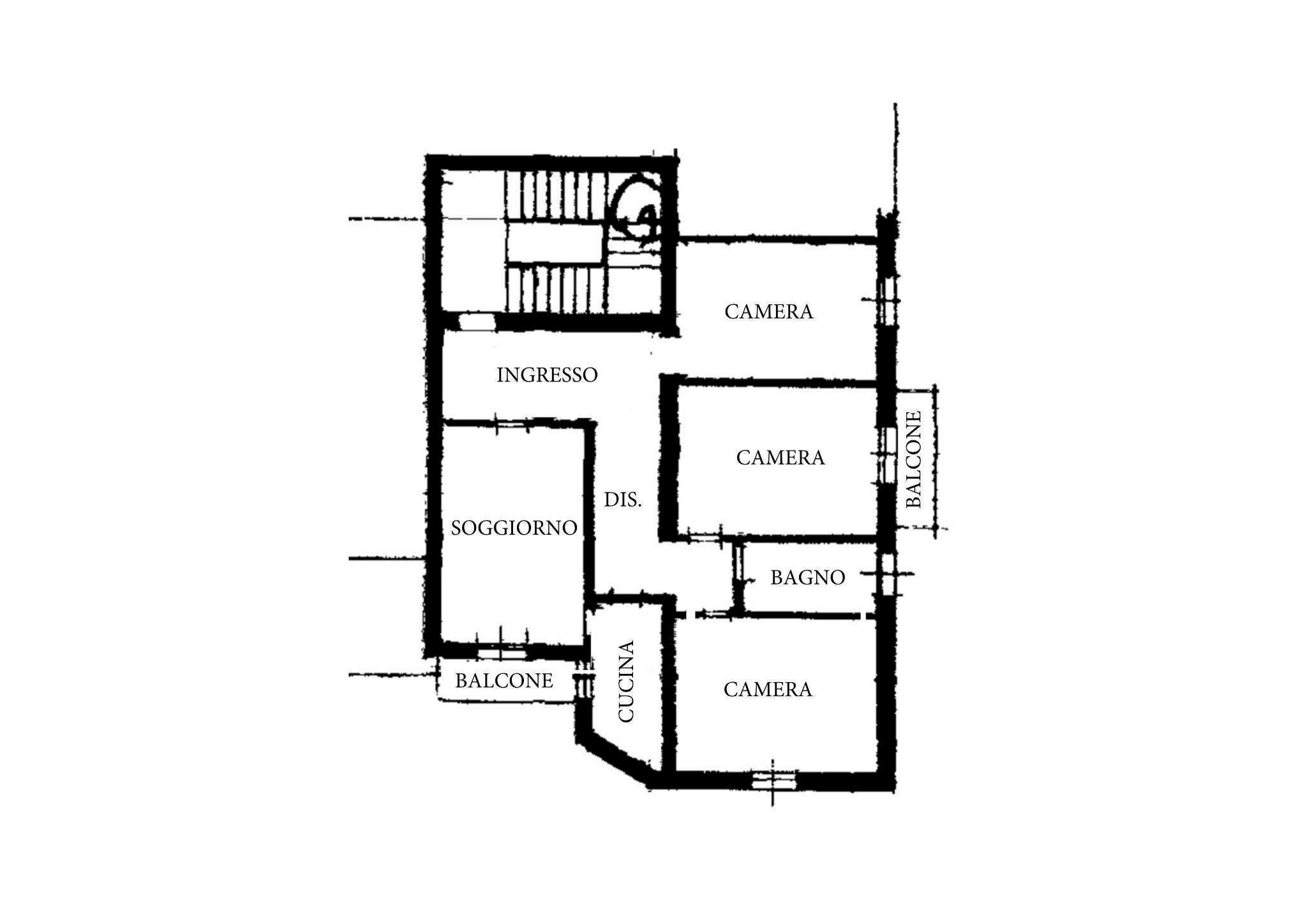 Appartamento via Genuzio Bentini, Castel Maggiore - planimetria 1