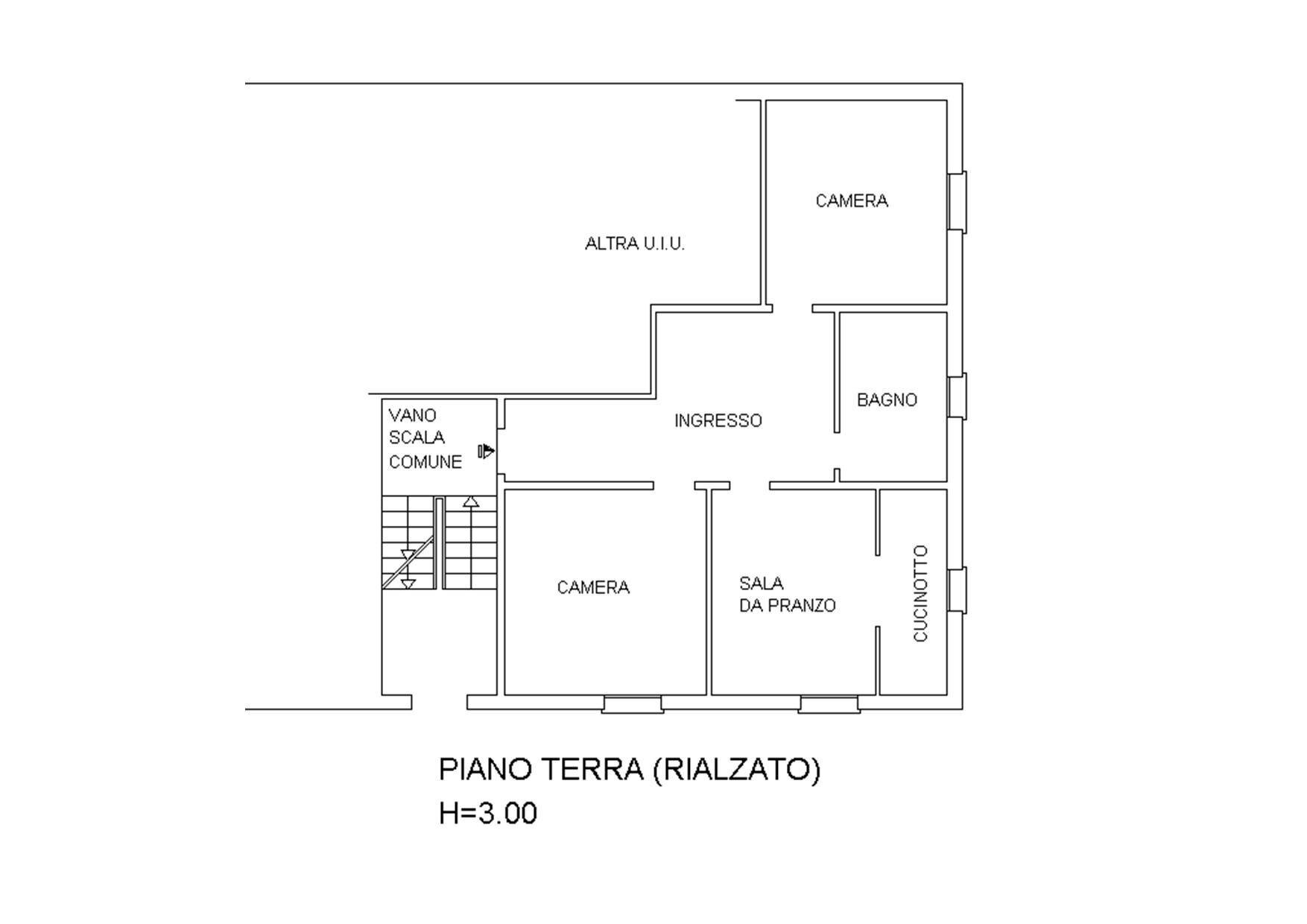 Four-room apartment via Arnaldo da Brescia, Bologna (neighborhood Borgo Panigale) - floor plans 1