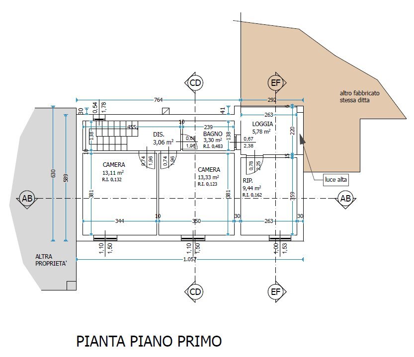 sanatoria rif 1033 primo piano.PNG - Terratetto - Terracielo Via XXIV Maggio 140, Novafeltria - planimetria 1