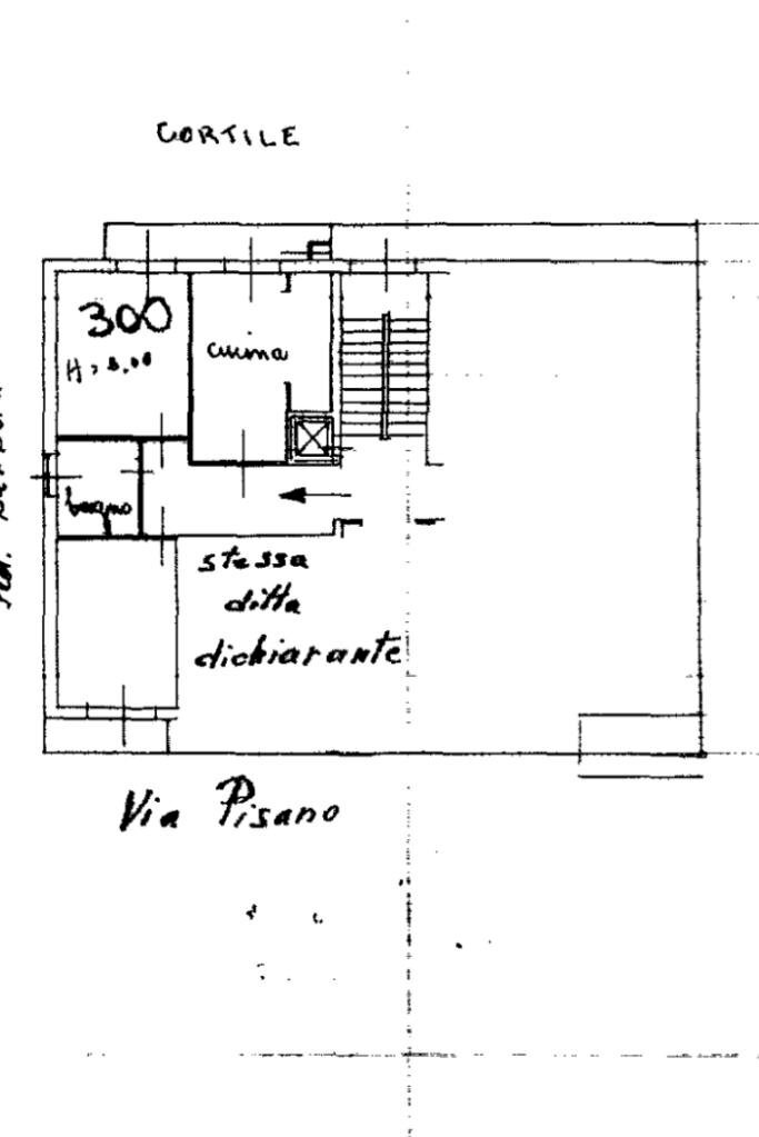 Three-room apartment Via Andrea Pisano, Torino (neighborhood Aurora) - floor plans 1