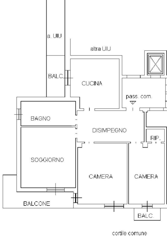 Trilocale Via Val d'Ossola, Milano (zona Niguarda) - planimetria 1