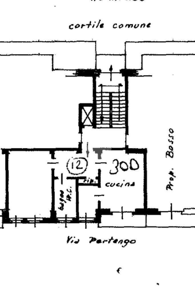 Bilocale Via pertengo, Torino (zona Rebaudengo) - planimetria 1